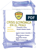 Crisis Economica en El Peru
