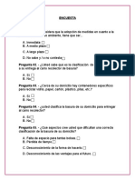 Encuesta Sensibilizacion Ambiental