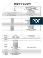 Calendario de Actividades