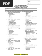 Soal Ukk Aqidah Akhlak Kelas 5 Sd-Mi