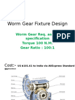 Worm Gear Fixture Design