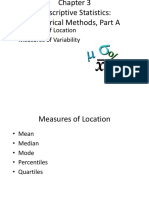 CPROBS Topic3 Descriptive Statistics Numerical Methods