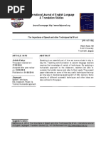 The Importance of Speech and Other Techniques That Work