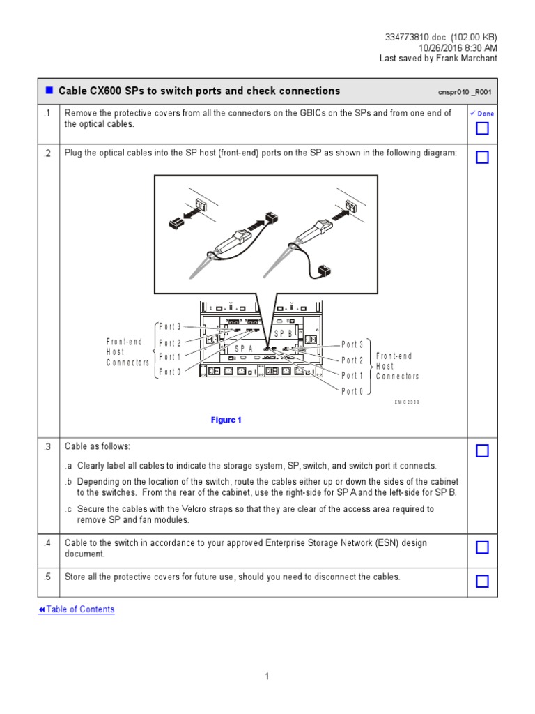 Cable Connection Guide for SPs | PDF | Computers | Technology & Engineering