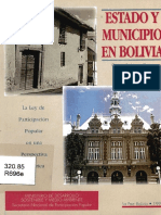 Estado y Municipio en Bolivia - Gustavo Rodríguez