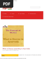 What is Dravya According to Ayurveda - Introduction of Dravya