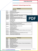 List of International & National Important Days - 2015 by AffairsCloud.pdf