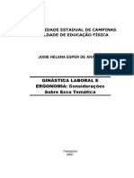 (ARTIGO) Ginástica Laboral e Ergonomia - Considerações Sobre Essa Técnica