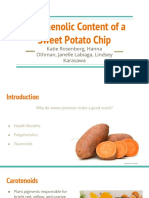 Polyphenolic Content of A Sweet Potato Chip