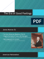 the era of good feelings