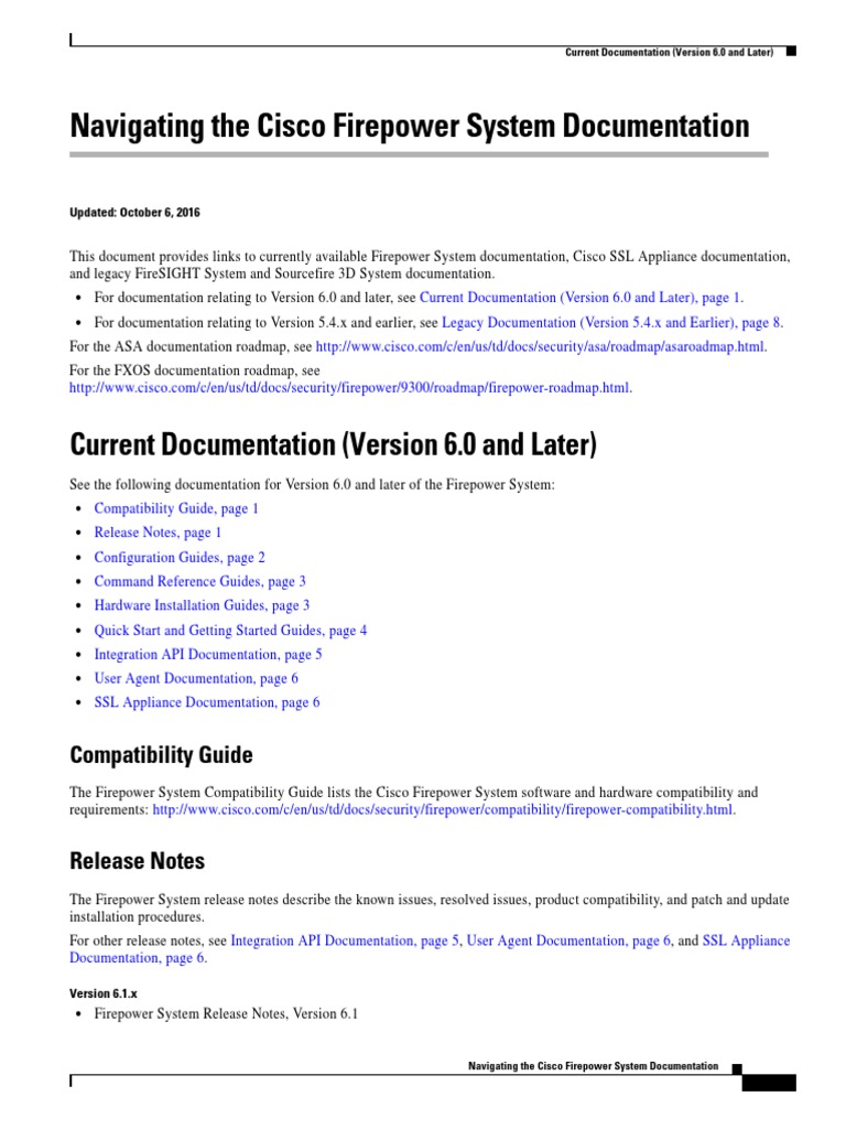 Firepower Roadmap | PDF | Documentation | Application Programming Interface
