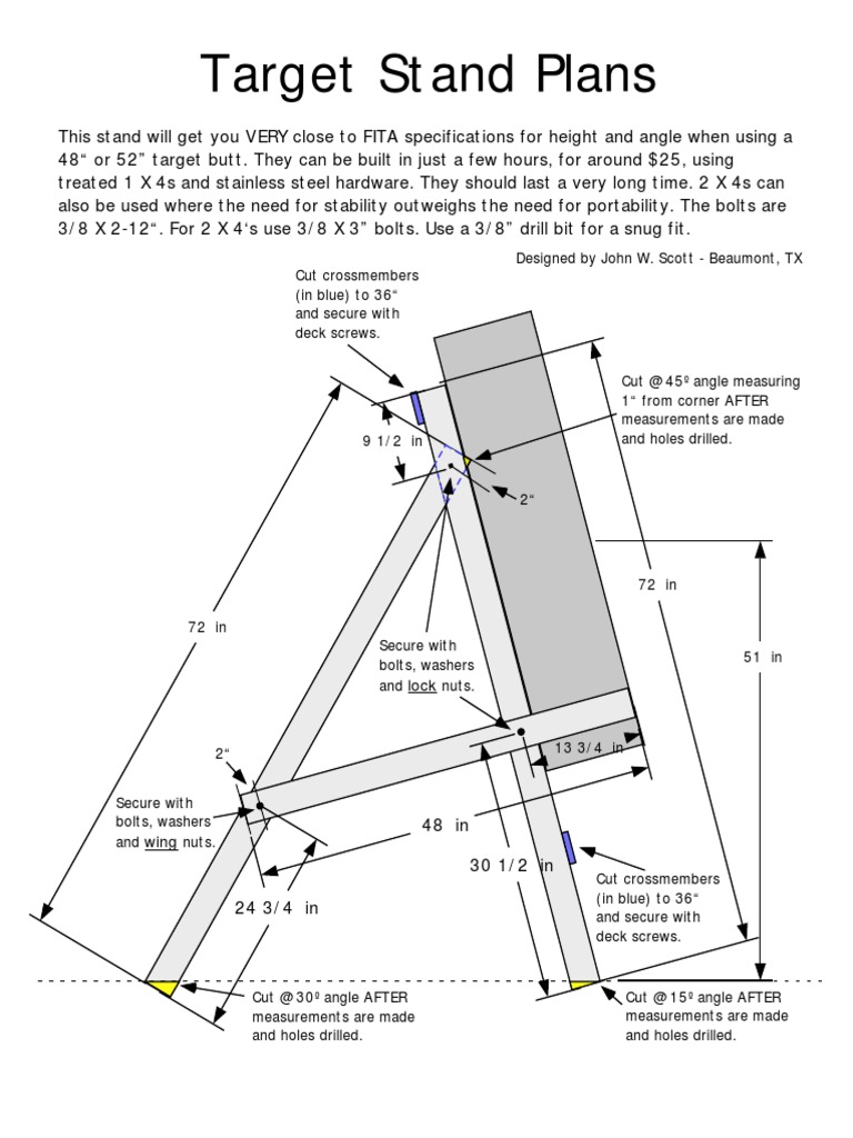 DIY Archery Target Stand Plans | PDF