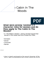 The Representation of Women in Relation To The Cabin in The Woods (Goddard, 2012)