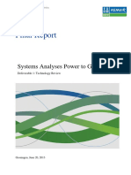 DNV KEMA Systems Analyses Power to Gas a Technology Review