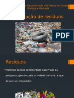 Produção de Resíduos