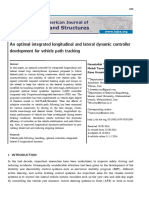 An Optimal Integrated Longitudinal Nd Lateral Dynamic Controller Developent for Vehicle Path Tracking