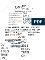 Bekicomp 4 All: DV-2018 Regist Ration DV - 2018 Regist Ration