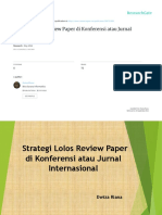 Strategi Lolos Reviewer Paper Di Jurnal Dan Conference Internasional 090216