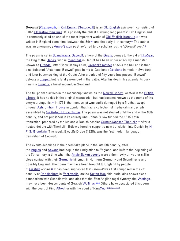 Beowulf Italiano Pdf