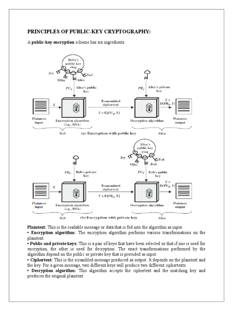 Public-Key Cryptography Basics | PDF