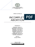 Incomplete abortion case study scribd