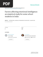 Download Factors Affecting Emotional Intelligence - An Empirical Study for Students of Secondary School  Professional Colleges by aruhulamini SN328977011 doc pdf