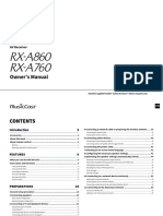 RX-A860 RX-A760 Manual English PDF
