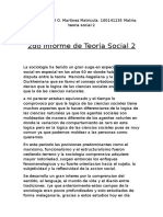 2do Informe de Teoria Social 2