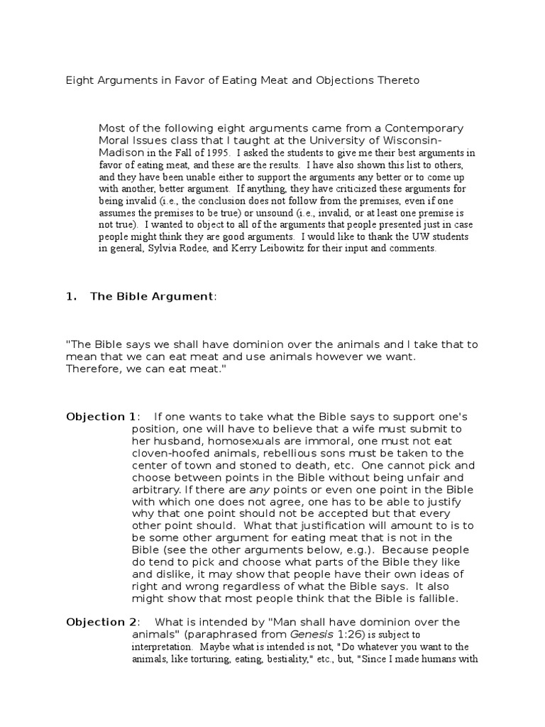 Persuasive speech on eating meat image