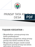 Prinsip Tata Kelola Desa