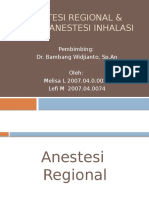 Anestesi Regional & Sistem Anestesi Inhalasi