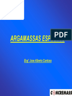 Argamassas especiais para construção