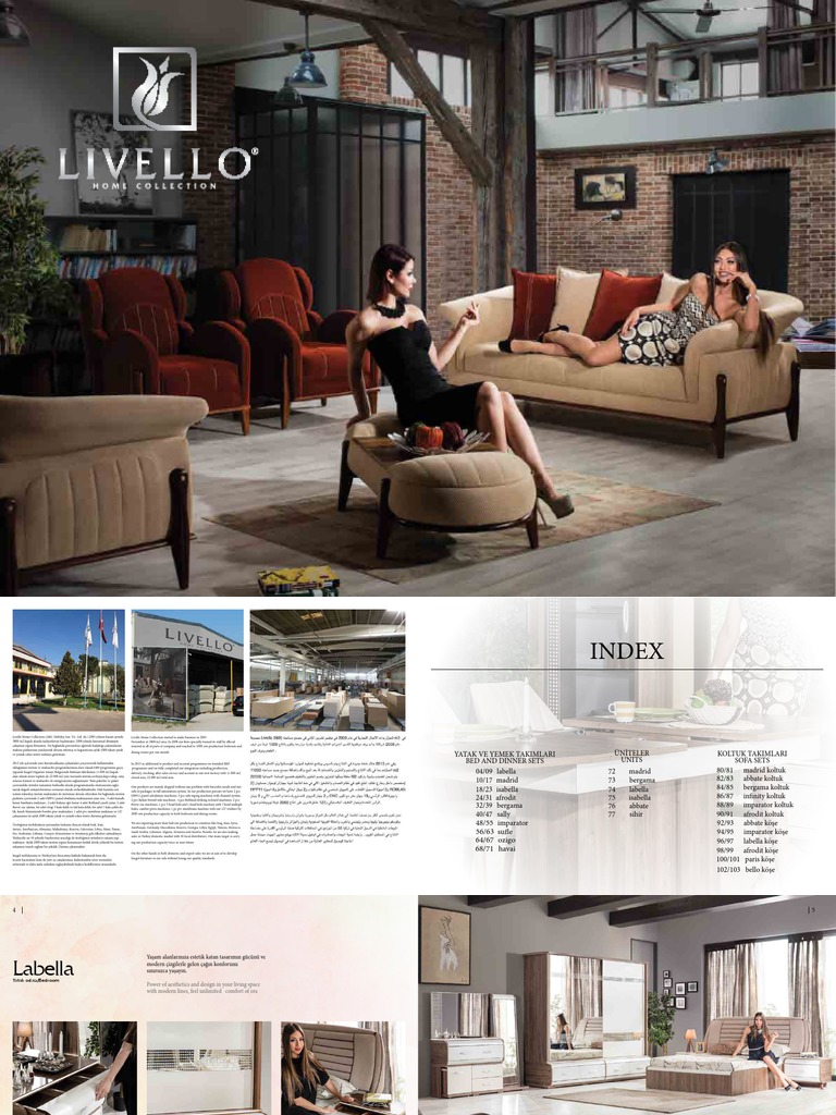 LIVELLO Catlouge Bedroom Sofa