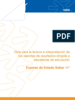 Guia Lectura e Interpretacion Reportes Resultados para Secretarias Educacion Saber 11