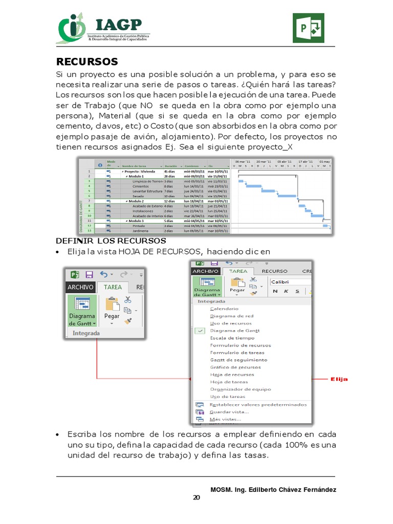 Cap2.2 Curso Gestión de Proyectos Con MS Project | PDF