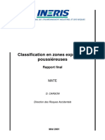 Classification en Zones Explosives Poussiéreuses: Rapport Final