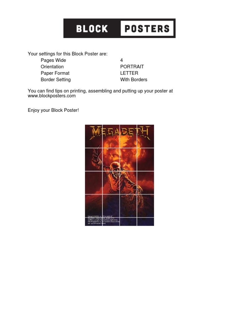 Block Poster Setup Guide | PDF