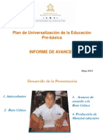 2015.05.00 - Informe de Avances en Las Tareas de La Universalización de La Educación Pre-Básica PDF