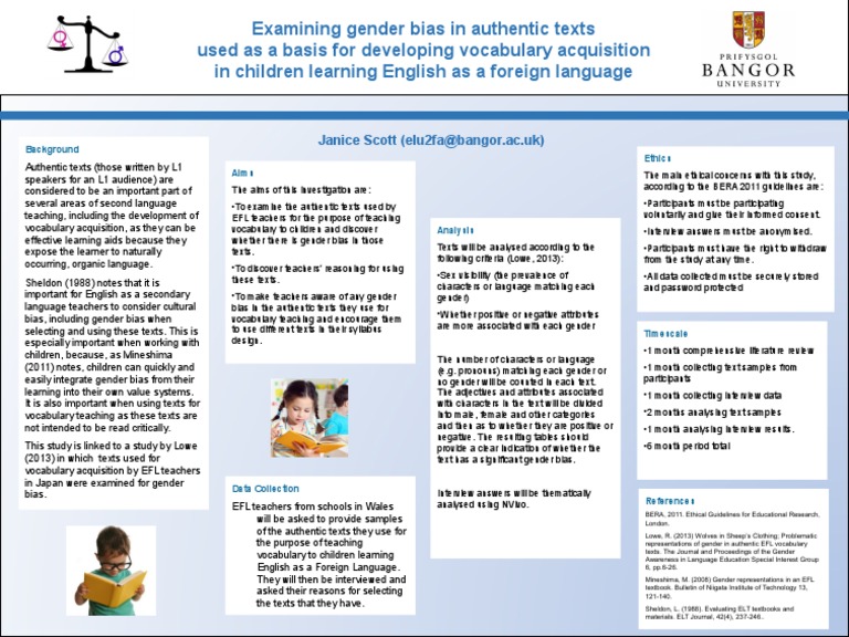 Gender Bias in EFL Texts | PDF | English As A Second Or Foreign ...