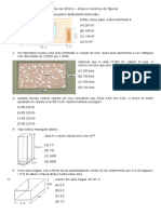 Exercícios áreas volumes figuras