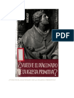 HORNER, J. - Vuelve El Diaconado de La Iglesia Primitiva - Herder, 1962