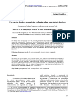 Artigo - Percepção de Risco e Cognição Reflexão Sobre a Sociedade de Risco