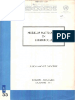 Modelos Matematicos en Hidrologia PDF