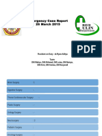 Emergency Case Report 26 March 2015