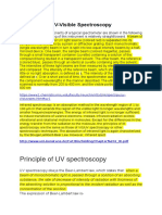 UV-Vis Spectroscopy Components & Beer-Lambert Law