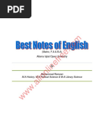 English Notes Aiou