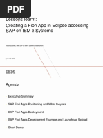 ZSAP BOE 2016 TechWS 04 Vs Fiori App With EclipseLuna Accessing ZSAP System