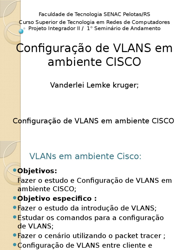 Configuracao de Vlans em Ambiente Cisco | PDF | Roteador (informática ...