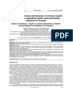2012 Knowledge, Attitude and Behavior of Primary Health Care Workers Regarding Health Care-Associated Infections in Kuwait