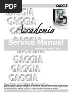 Gaggia - Accademia Service Manual